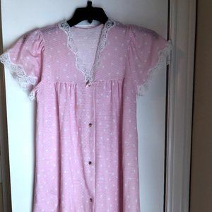 Short Sleeve Pint Dainty Nightgown
